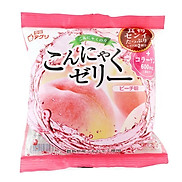 Combo 6 gói Thạch trái cây Konjac Jelly Aguri vị Đào gói 115gr