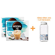 Cà phê hòa tan NESCAFÉ Latte VỊ DỪA - COMBO 2 hộp x 10 gói x 20g - TẶNG