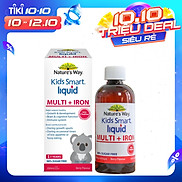 Siro Uống Nature s Way Kids Smart Liquid Multi + Iron Hỗ Trợ Nâng Cao Sức