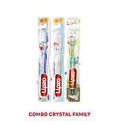 COMBO 3 BÀN CHẢI CRYSTAL LIPZO CHO GIA ĐÌNH