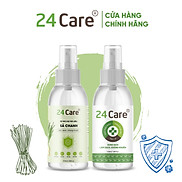 Xịt Phòng Tinh Dầu Hữu Cơ Organic 24Care 100ML - Kháng khuẩn - Khử mùi hôi