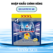 Viên rửa chén bát Finish Quantum 60 viên - Hàng chính hãng 12 chức năng