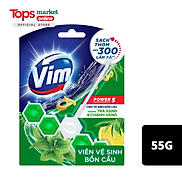 Viên Tẩy Bồn Cầu Vim Power 5 Hương Trà Xanh Chanh Vàng 55G