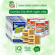 Combo PONYO gia đình ngăn nắp 5 lốc giấy vệ sinh