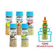 COMBO 5 chai muối chấm TINH NGUYÊN Muối Ớt Tây Ninh, Muối Tôm Tây Ninh