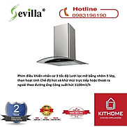 Combo Hút Mùi Sevilla SV-380 + Ống bạc giảm ồn cao cấp - Hàng Chính Hãng