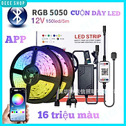 Cuộn dây đèn Led 5050 RGB 16 triệu màu điều khiển qua APP