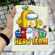 Áo thun cho bé in hình hero team cho bé trai bé gái