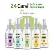 Xịt Phòng Tinh Dầu Sả Chanh Hữu Cơ Organic 24Care 50ML 100ML - Kháng khuẩn