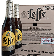 Thùng 24 chai bia Leffe Blonde vàng 330 ml chai