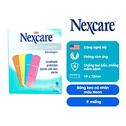 Gói 9 miếng băng keo y tế cá nhân màu Neon 3M- Nexcare