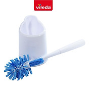 Bàn chải cọ toilet VIELDA Power Brush kèm khay đựng, đầu lông cọ bền, cứng