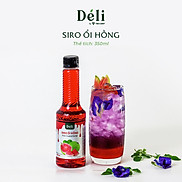 Siro ổi hồng Déli chai 350mlHSD 12 tháng, nguyên liệu pha chế trà trái cây