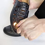 Giày Rọ Nam Bảo Hân - Lỗ Thoáng  Rọ Nam Da Bò Đế Khâu Mềm Mã SD01