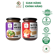 Combo Xốt Bún Bò Huế 230gram + Sa Tế Tôm Cao Cấp Tri Kien Spice 230gram