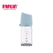 Bình Sữa Thủy Tinh City Bottle Cổ Rộng Của FARLIN - Xanh Cổ Điển - 160ML