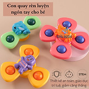 Bộ 03 Spinner con quay cho bé có đế hít giúp bé luyện tập đầu ngón tay