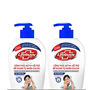 Combo 2 Nước Rửa Tay Lifebuoy 450g Chăm Sóc Da Giúp Dưỡng ẩm Mềm Mại Và