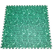 Bộ 4 Miếng Thảm Xốp Mềm Lót Sàn gơn xanh lá 60x60cm