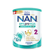 Sữa bột Nestlé NAN OPTIPRO PLUS 2 400g lon với 5HMO Sản Xuất Tại Thụy Sĩ