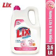 Nước lau sàn Lix hương LiLy và hoa hồng dung tích 3.6L - LL360