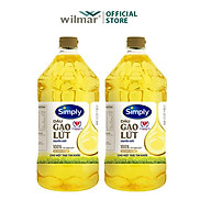 Combo 2 Chai Dầu Gạo Lứt Simply 2L