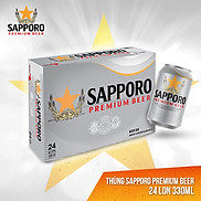 Thùng Bia Sapporo Premium - 24 lon 330ml