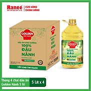 Thùng dầu ăn Golden Nành 5 lít 5 lít chai x 4 chai