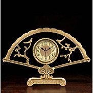 Đồng hồ để bàn thuần đồng phong cách tân cổ điển dùng trang trí bàn kệ tủ