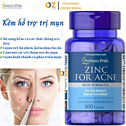 Kẽm hỗ trợ trị mụn, làm đẹp da mụn Puritan S Pride Premium Zinc For Acne