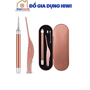 Dụng cụ lấy ráy tai 3 in 1 bút soi tai có đèn cao cấp đóng hộp thiếc sang