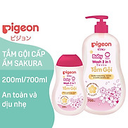 Tắm gội dịu nhẹ 2 in 1 Sakura Pigeon 200ML 700ML