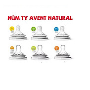 Lẻ 1 Núm Ty Philips Avent Natural cổ rộng đủ size