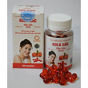 dầu gấc thực phẩm chức năng gold gấc có bổ sung DHA hộp 100 viên nang mềm