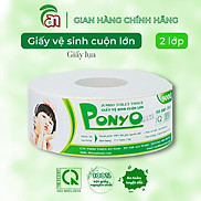 Giấy vệ sinh lụa cuộn lớn siêu tiết kiệm PONYO JB900 2 lớp 900g