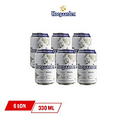 Lốc 6 Lon Bia Hoegaarden White 330ml lon