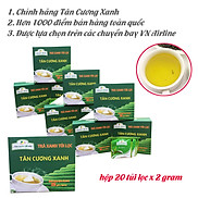 Combo 10 hộp trà xanh túi lọc Tân Cương Xanh 20 gói x 2 gram