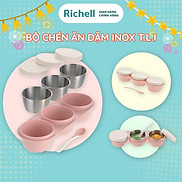 Bộ Chén Ăn Dặm Inox T.L.I RICHELL