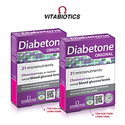 Combo 2 Hộp Viên Uống Vitabiotics DIABETONE Hỗ Trợ Người Tiểu Đường Bổ