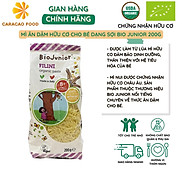 Mì ăn dặm hữu cơ cho bé dạng sợi Bio Junior 200g, Thức ăn dặm cho bé Từ 8