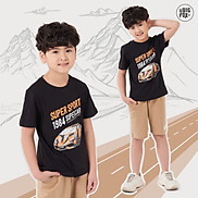 Đồ bộ bé trai cộc tay BIGFOX - MISS MEOW size đại chất cotton phong cách