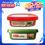 Combo 1 Hộp Tương Ớt Gochujang Taeyangcho 200G và 1 Hộp Tương Chấm Thịt