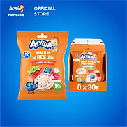 Thùng 8 gói Bánh ăn dặm Agusha các vị hoa quả 30g gói dành cho bé từ 12