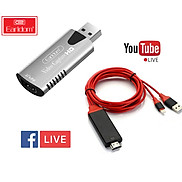 Bộ Thiết Bị Live Stream Dành Cho Điện Thoại USB Video Capture Card Earldom