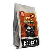 Cà Phê Hạt Robusta Rang Mộc 100% Nguyên Chất Con Chồn Vàng - Túi 500Gr