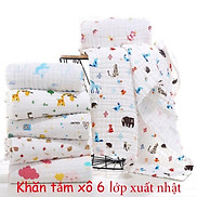 Khăn tắm xô 6 lớp xuất Nhật loại xịn cho bé