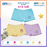 Set Combo 3 Quần Lót Boxer Cho Bé Gái GATEX Cotton Cao Cấp GAKIDS từ 4 đến