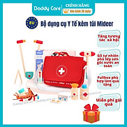 Đồ chơi bác sĩ bằng gỗ cho bé cao cấp My First Medical Kit Mideer cho bé 2