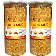 Khô Mực Cán Ép Tẩm Gia Vị - Combo 2 Hũ Mỗi Hũ 200g Hiệu SK FOOD