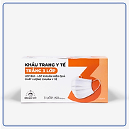 KHẨU TRANG BÔNG BẠCH TUYẾT 3 LỚP 50 CÁI HỘP